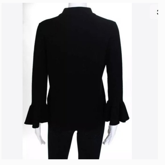 kate spade madison avenue black pink floral blossom sweater small nwot - Picture 7 of 12